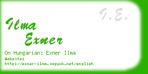ilma exner business card